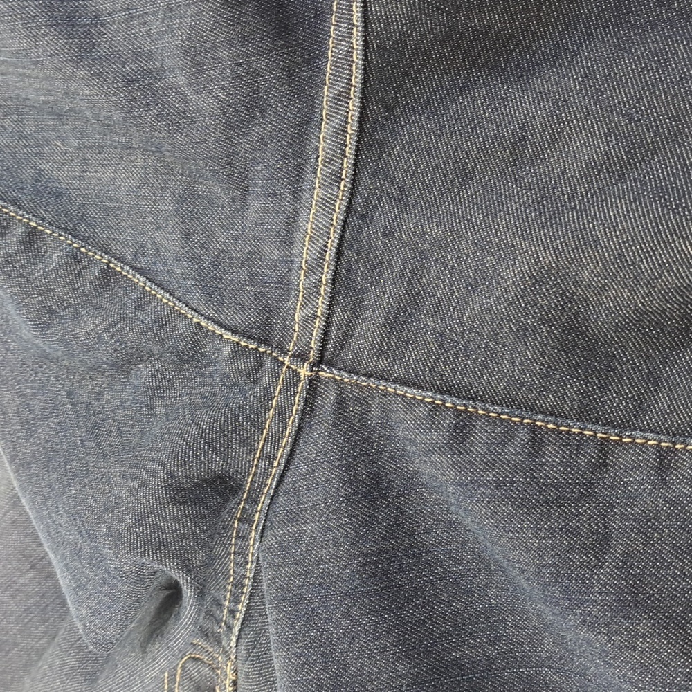Fashion🔺️Bug Moderately Curvy Dark Wash Wide Leg Blue Jeans Size 22W - Picture 14 of 17
